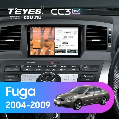 Штатная магнитола Teyes CC3 2K 4/64 Nissan Fuga (2004-2009) F1