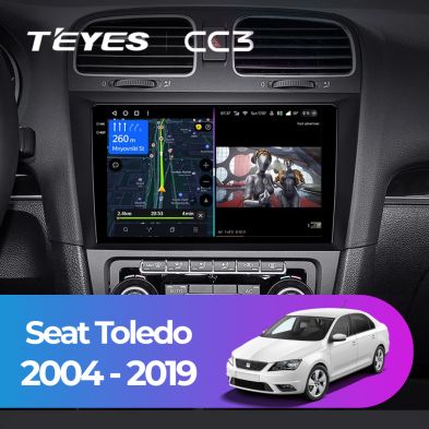 Штатная магнитола Teyes CC3 4/32 Seat Toledo (2004-2019)