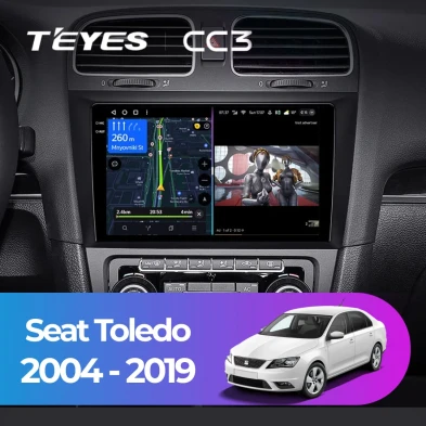 Штатная магнитола Teyes CC3 4/32 Seat Toledo (2004-2019)