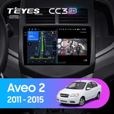 Штатная магнитола Teyes CC3 2K 4/32 Chevrolet Aveo 2 (2011-2015)