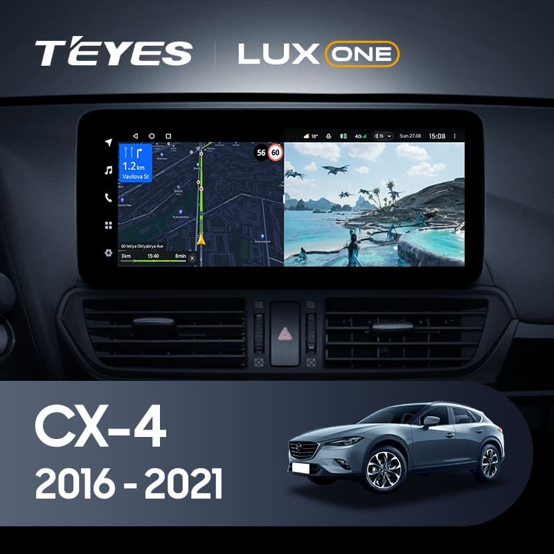 Штатная магнитола Teyes LUX ONE 4/32 Mazda CX-4 (2016-2021) Тип-A