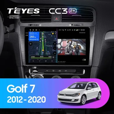Штатная магнитола Teyes CC3 2K 360 6/128 Volkswagen Golf 7 MK7 (2012-2020) F1