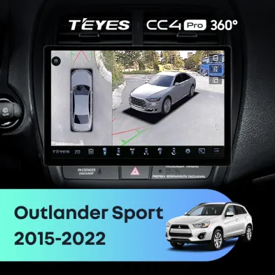 Штатная магнитола Teyes CC4 Pro 360 8/128 Mitsubishi Outlander Sport (2015-2022) Тип-B (13")