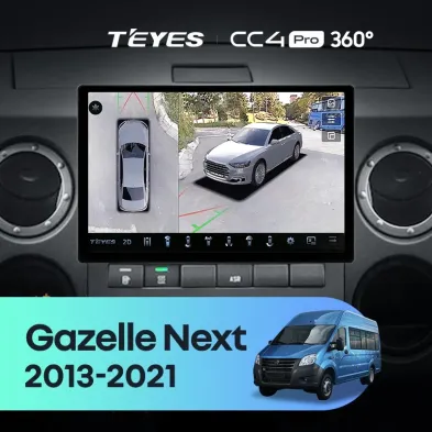 Штатная магнитола Teyes CC4 Pro 360 12/256 GAZ Gazelle Next (2013-2021) F1 (11")