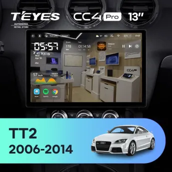 Штатная магнитола Teyes CC4 Pro 8/128 Audi TT 2 (2006-2014) (13")