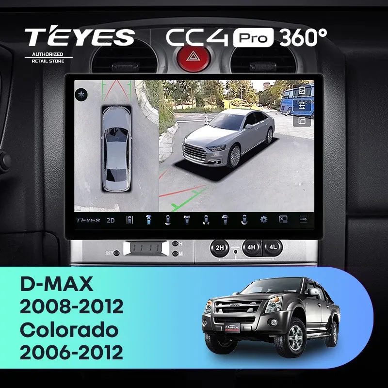 Штатная магнитола Teyes CC4 Pro 360 8/128 Chevrolet Colorado (2006-2012) (13")