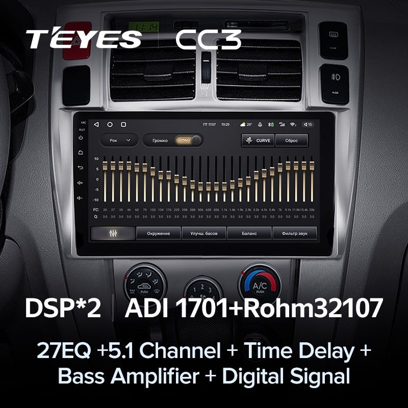 Штатная магнитола Teyes CC3 4/32 Hyundai Tucson 1 (2004-2009)