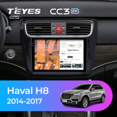 Штатная магнитола Teyes CC3 2K 4/64 Haval H8 (2014-2017)