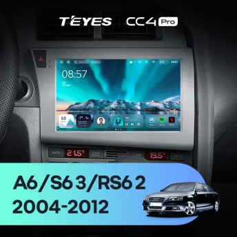 Штатная магнитола Teyes CC4 Pro 12/256 Audi S6 3 (2006-2011)