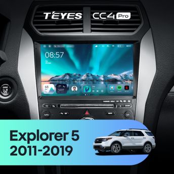 Штатная магнитола Teyes CC4 Pro 8/128 Ford Explorer 5 (2011-2019) Тип-A
