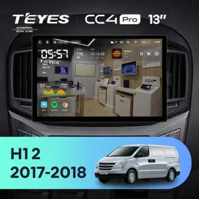 Штатная магнитола Teyes CC4 Pro 12/256 Hyundai H1 2 (2015-2021) F2 (13")