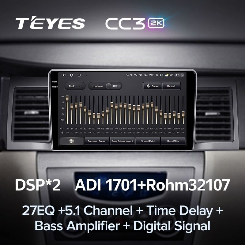 Штатная магнитола Teyes CC3 2K 4/64 Geely SC7 (2011-2015)