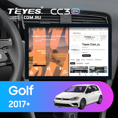 Штатная магнитола Teyes CC3 2K 6/128 Volkswagen Golf 2017+ (13")