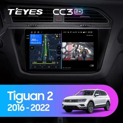 Штатная магнитола Teyes CC3 2K 4/32 Volkswagen Tiguan 2 (2016-2022) Тип-A
