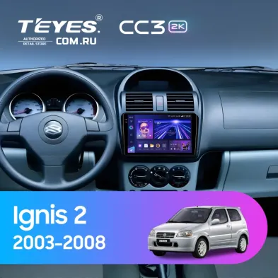 Штатная магнитола Teyes CC3 2K 6/128 Suzuki Ignis 2 (2003-2008)