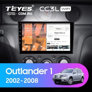 Штатная магнитола Teyes CC3L WiFi 2/32 Mitsubishi Outlander 1 (2002-2008) F2