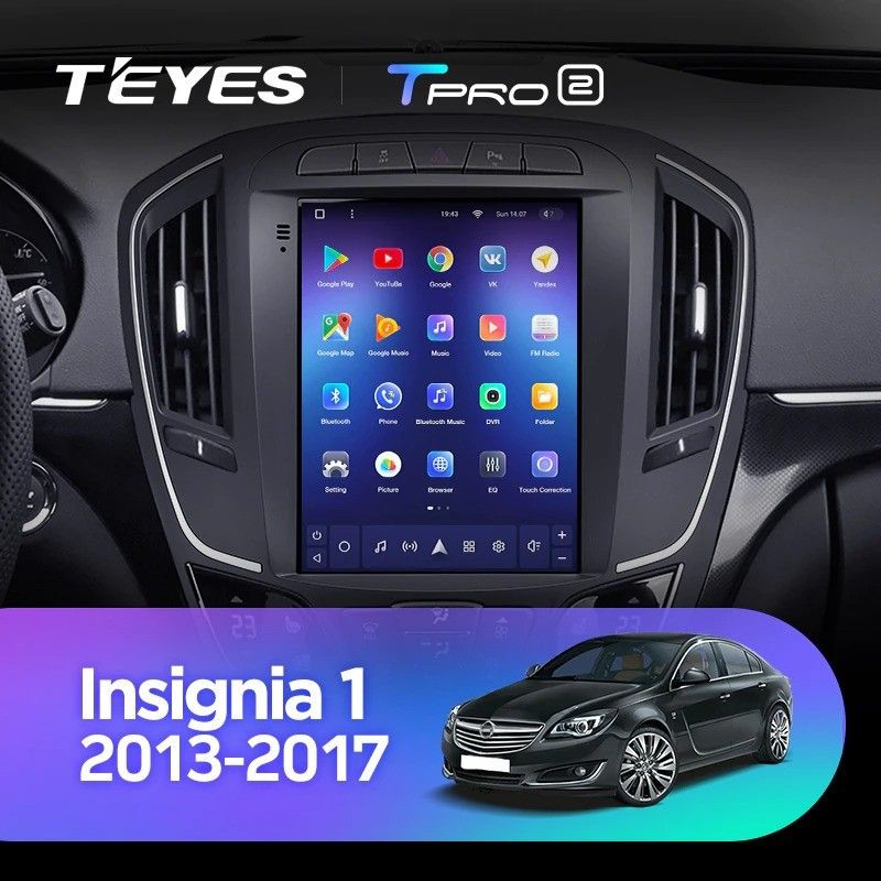 Штатная магнитола Tesla style Teyes TPRO 2 4/32 Opel Insignia 1 рестайлинг (2013-2017)