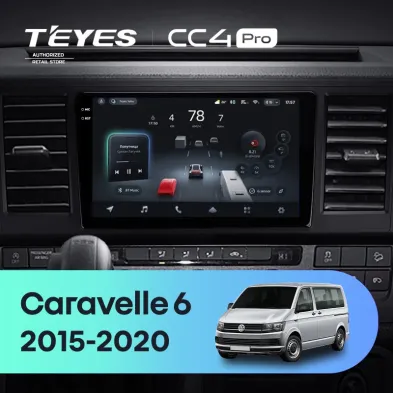 Штатная магнитола Teyes CC4 Pro 8/128 Volkswagen Caravelle T6 (2015-2020)