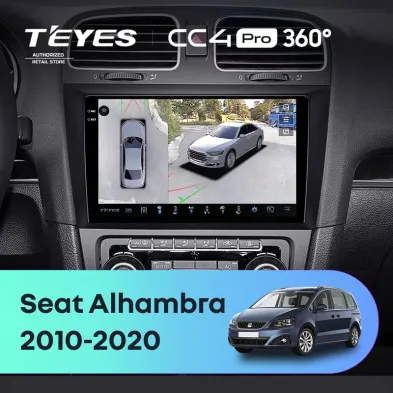 Штатная магнитола Teyes CC4 Pro 360 12/256 Seat Alhambra (2010-2020)