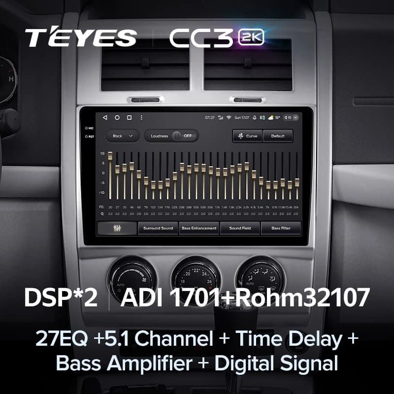 Штатная магнитола Teyes CC3 2K 4/64 Jeep Liberty 2 KK (2007-2012)