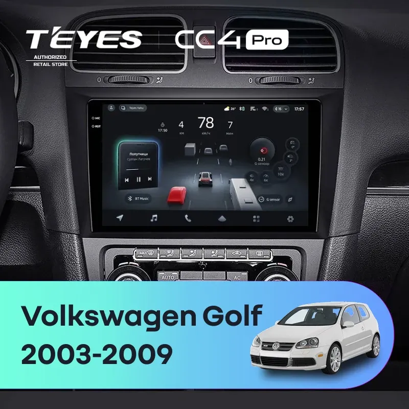 Штатная магнитола Teyes CC4 Pro 8/128 Volkswagen Golf (2003-2009)