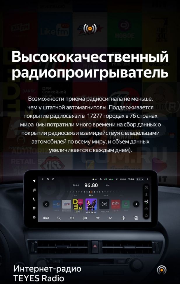 Штатная магнитола Teyes LUX ONE 360 6/128 Lexus ES ES200 ES250 ES300h ES350 XV60 VI 6 (2012-2018) Тип-C