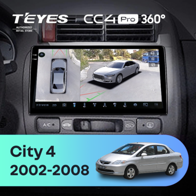Штатная магнитола Teyes CC4 Pro 360 8/128 Honda City 4 (2002-2008)