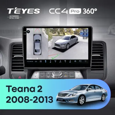 Штатная магнитола Teyes CC4 Pro 360 8/128 Nissan Teana J32 (2008-2013) Тип-B