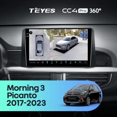 Штатная магнитола Teyes CC4 Pro 360 8/128 Kia Morning 3 (2017-2023)