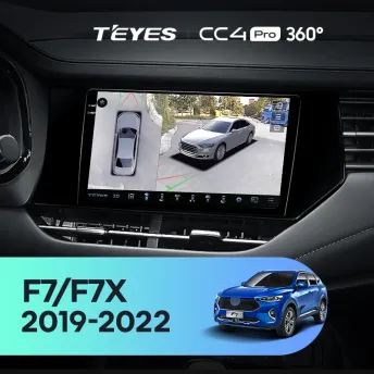 Штатная магнитола Teyes CC4 Pro 360 8/128 Haval F7 F7X (2019-2022)
