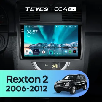 Штатная магнитола Teyes CC4 Pro 8/128 SsangYong Rexton Y250 2 (2006-2012)
