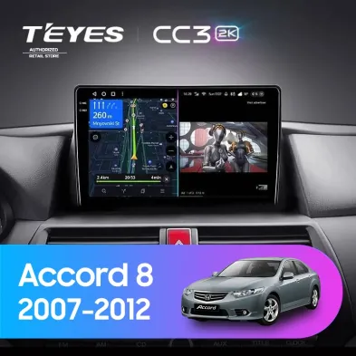 Штатная магнитола Teyes CC3 2K 4/64 Honda Accord 8 (USA) (2007-2012)