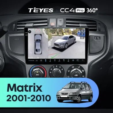 Штатная магнитола Teyes CC4 Pro 360 8/128 Hyundai Matrix (2001-2010)