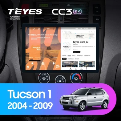 Штатная магнитола Teyes CC3 2K 4/64 Hyundai Tucson 1 (2004-2009) F2 (11")
