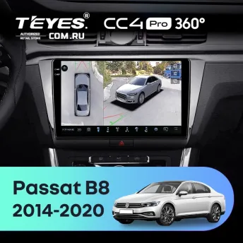 Штатная магнитола Teyes CC4 Pro 360 8/128 Volkswagen Passat B8 (2014-2020)