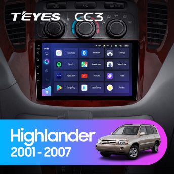 Штатная магнитола Teyes CC3 4/32 Toyota Highlander 1 XU20 (2001-2007)