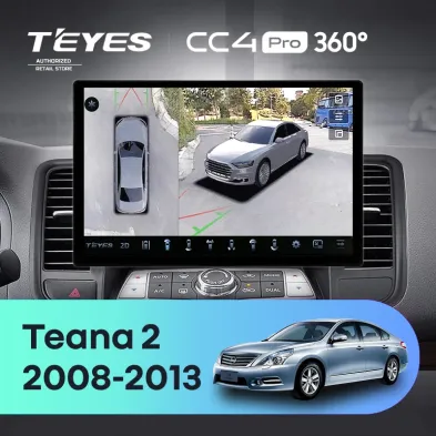 Штатная магнитола Teyes CC4 Pro 360 8/128 Nissan Teana J32 (2008-2013) Тип-B (13")
