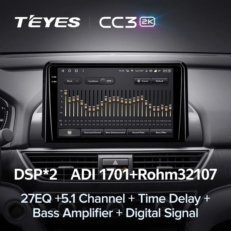 Штатная магнитола Teyes CC3 2K 360 6/128 Honda Accord 10 CV (2017-2021) Тип-B