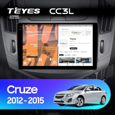 Штатная магнитола Teyes CC3L 4/32 Chevrolet Cruze J300 J308 (2012-2015)