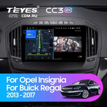 Штатная магнитола Teyes CC3 2K 6/128 Buick Regal (2013-2017) Тип-A