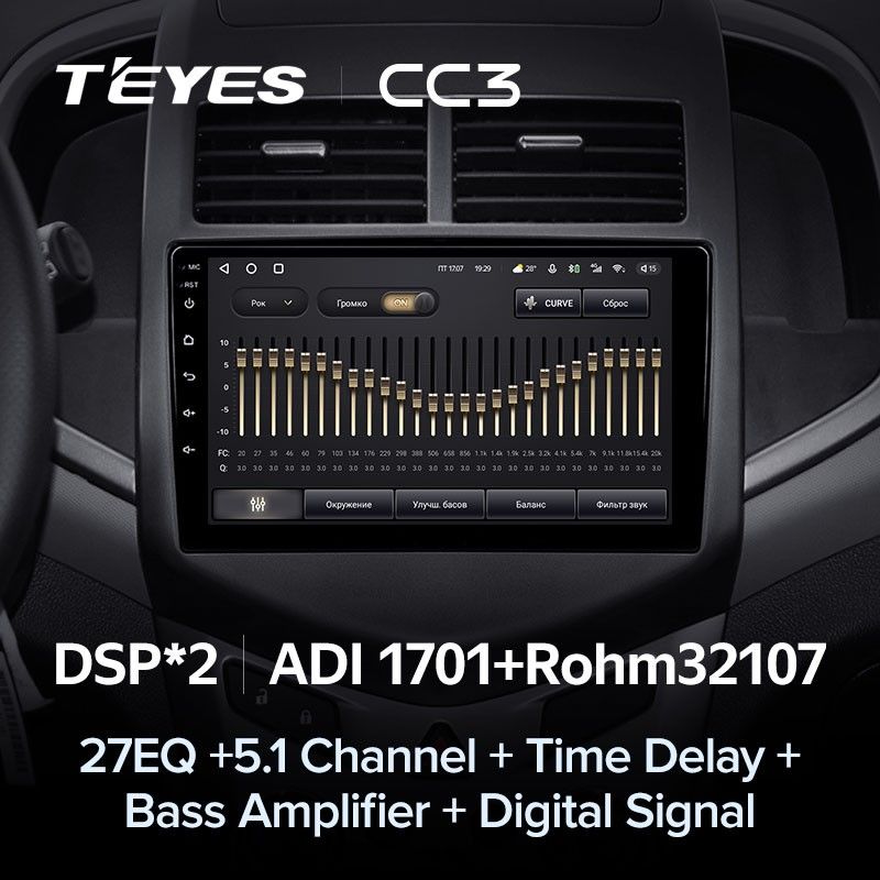 Штатная магнитола Teyes CC3 4/32 Chevrolet Aveo 2 (2011-2015)