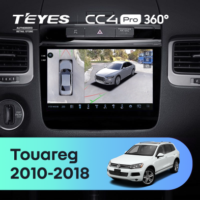Штатная магнитола Teyes CC4 Pro 360 12/256 Volkswagen Touareg FL NF (2010-2018)
