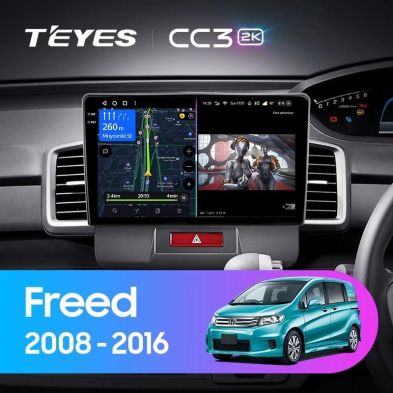 Штатная магнитола Teyes CC3 2K 360 6/128 Honda Freed 1 (2008-2016) Правый руль