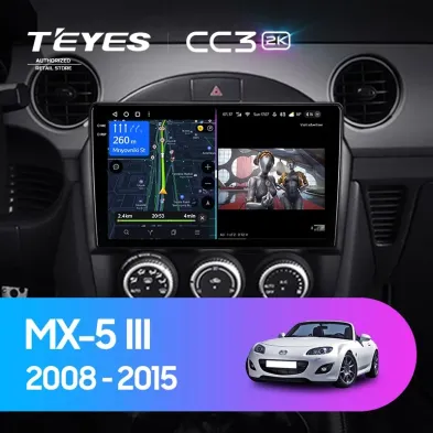 Штатная магнитола Teyes CC3 2K 360 6/128 Mazda MX-5 (2008-2015)