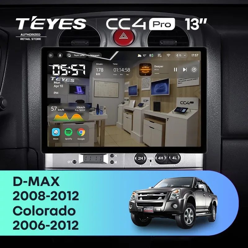 Штатная магнитола Teyes CC4 Pro 12/256 Chevrolet Colorado (2006-2012) (13")