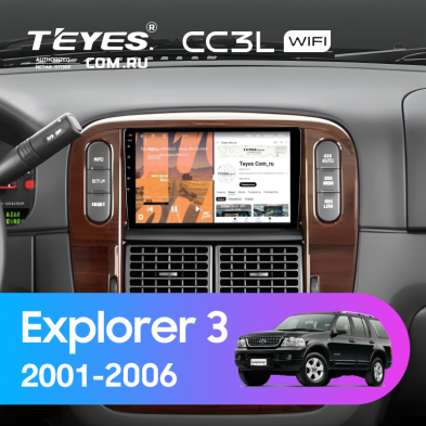 Штатная магнитола Teyes CC3L WiFi 2/32 Ford Explorer 3 (2001-2006)