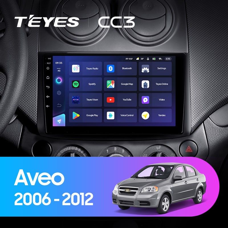 Штатная магнитола Teyes CC3 4/32 Chevrolet Aveo T250 (2006-2012)