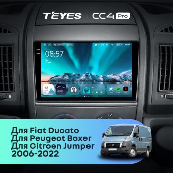 Штатная магнитола Teyes CC4 Pro 8/128 Peugeot Boxer 2 (2006-2022)
