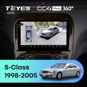 Штатная магнитола Teyes CC4 Pro 360 12/256 Mercedes-Benz S-Class W220 VV220 (1998-2005)