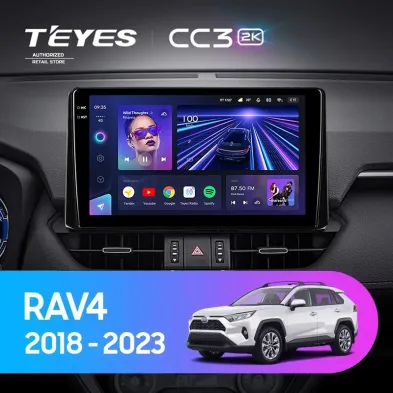 Штатная магнитола Teyes CC3 2K 4/32 Toyota RAV4 5 XA50 (2018-2023) F2 Тип-B